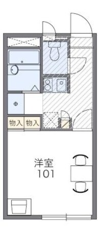 レオパレスｂｅｌ　ｓｕｏｎｏの物件間取画像